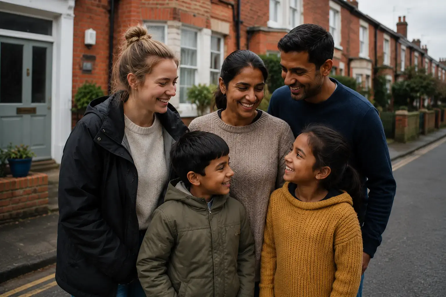 A family with an au pair in UK