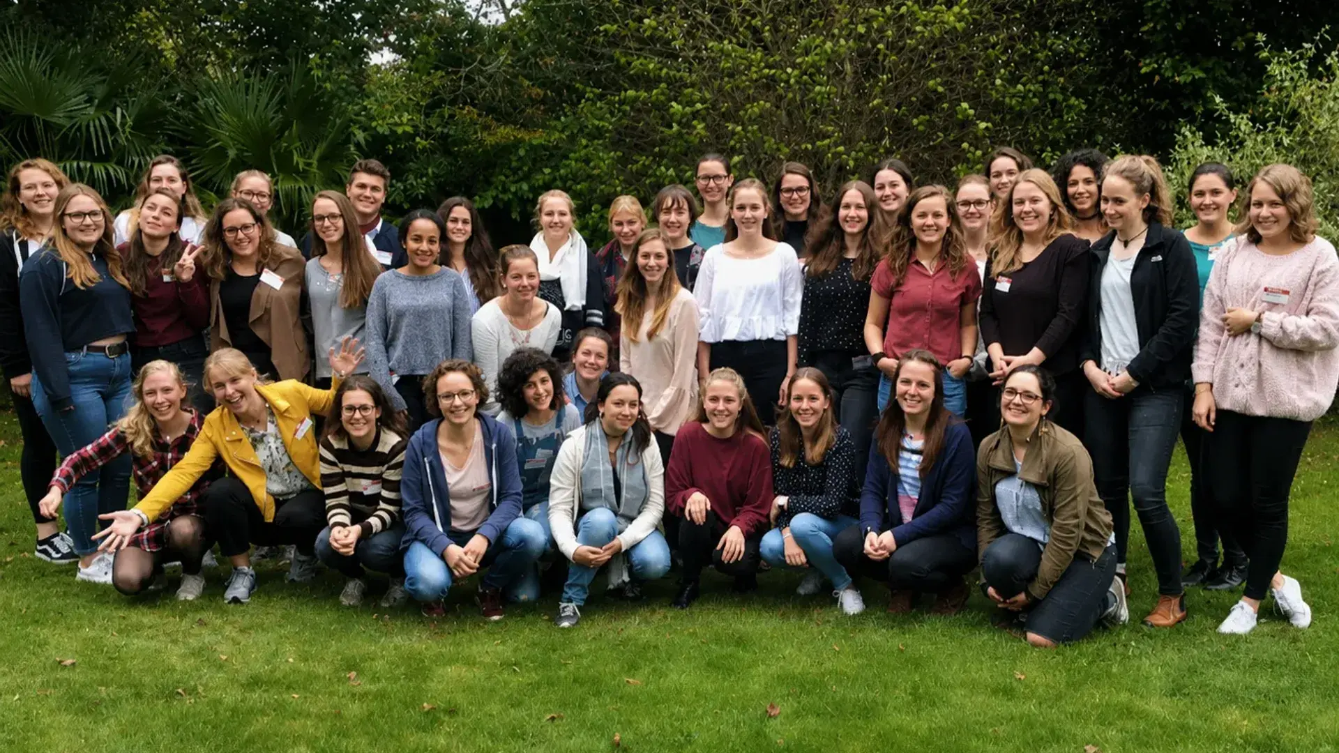 Photo of au pairs at a training day